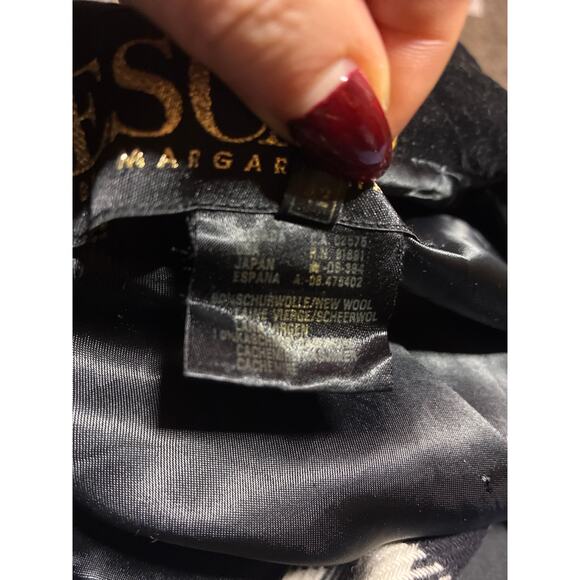 Vintage Escada Margaretha Ley Gingham Blazer Wool Cashmere Old Money Mob Wife - Picture 4 of 13